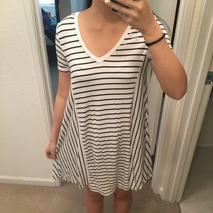 Zara Striped T-shirt Dress